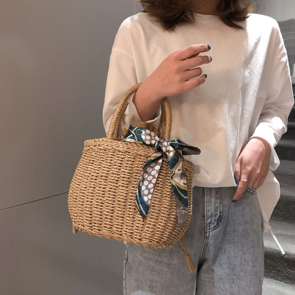 Bolsa De Palha Feminina Para o Verão - Imagem 4