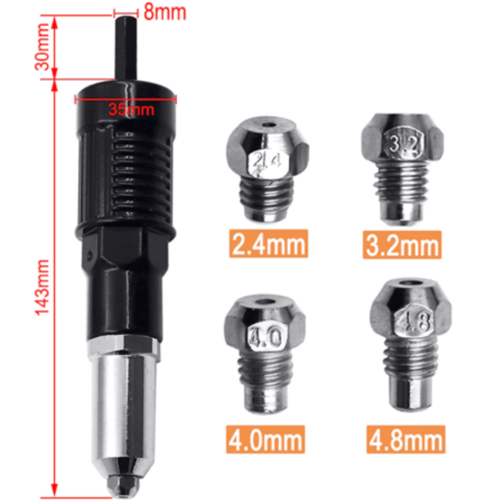 Rebitadeira Profissional-Quick Fixer | Kit Completo - Imagem 8