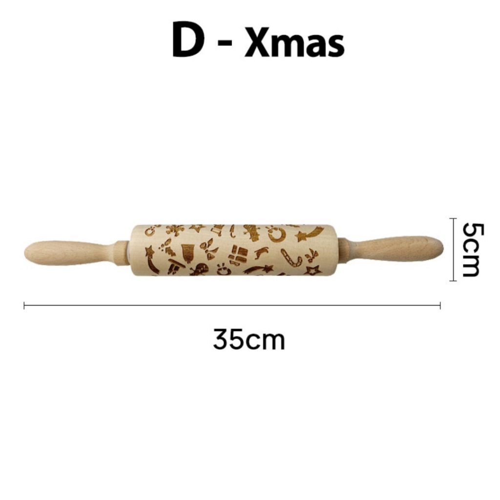 Rolo Modelador Decorativo Para Receitas De Natal - Imagem 8