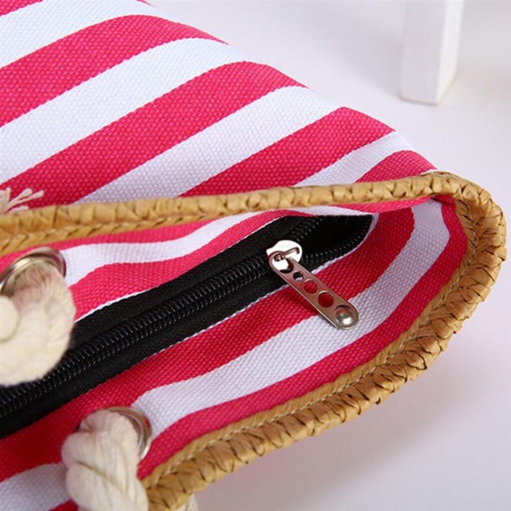 Bolsa Listrada De Praia - Imagem 4