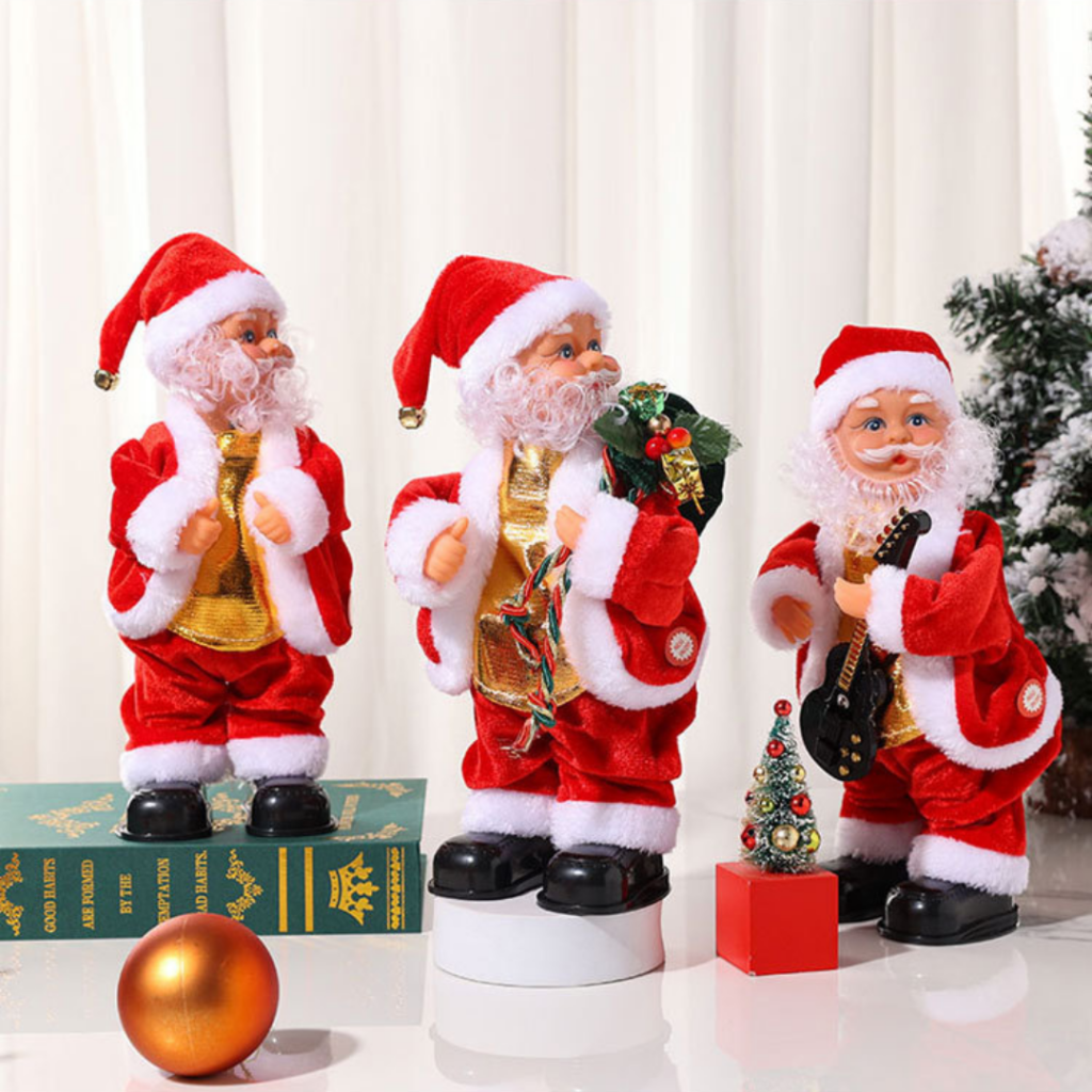 Papai Noel Dançarino Eletrônico Para Decoração De Natal - Imagem 2