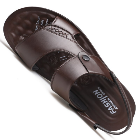 Sandália Masculina De Couro Walk Well Ortopédica - Imagem 7