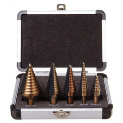 Brocas Titânio Kit 5 Peças Com Caixa Organizadora