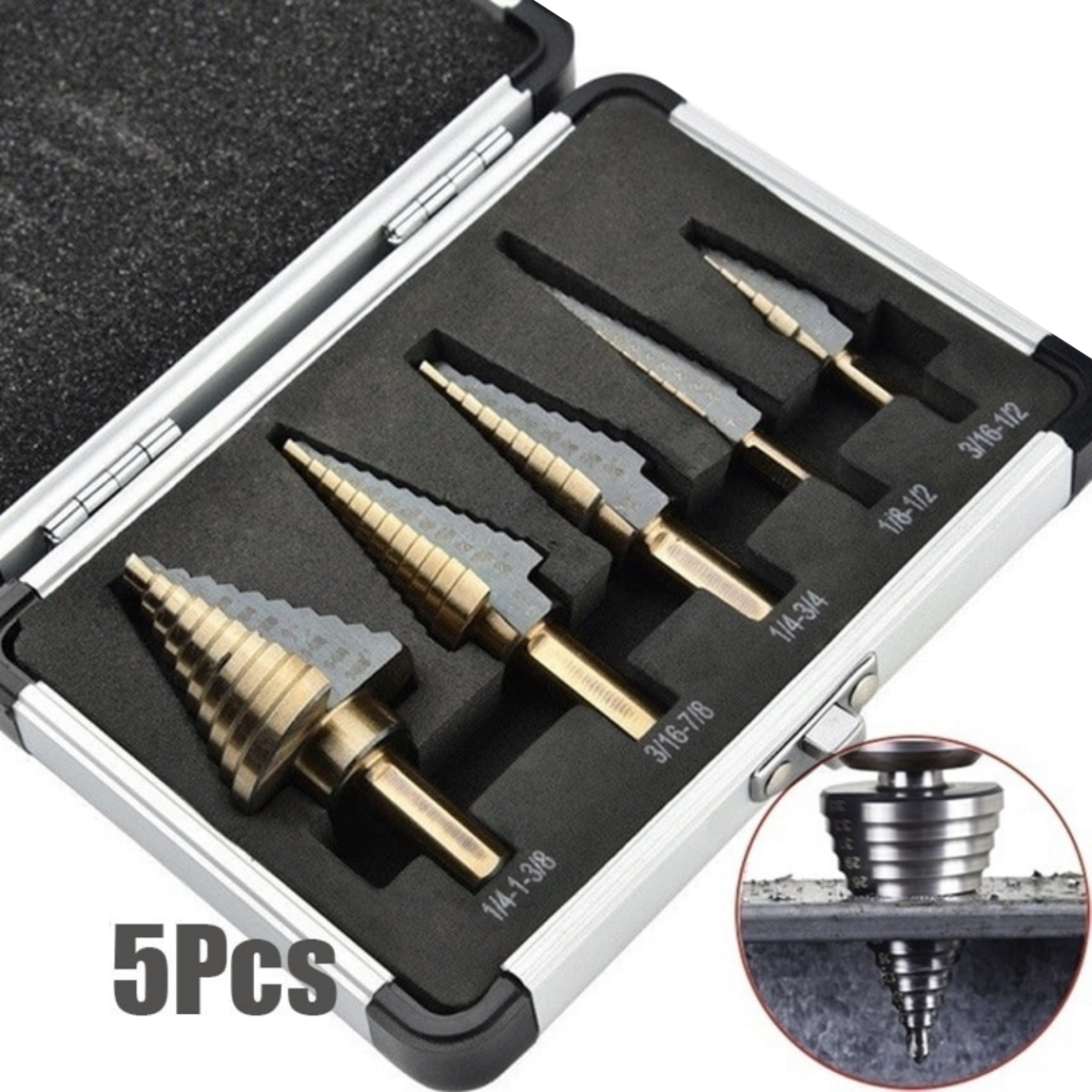 Brocas Titânio Kit 5 Peças Com Caixa Organizadora - Imagem 3
