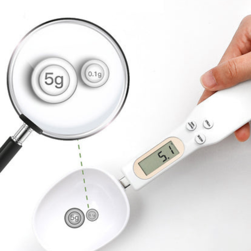 Colher De Medida Portátil Com Balança Digital Para Alimentos - Imagem 7