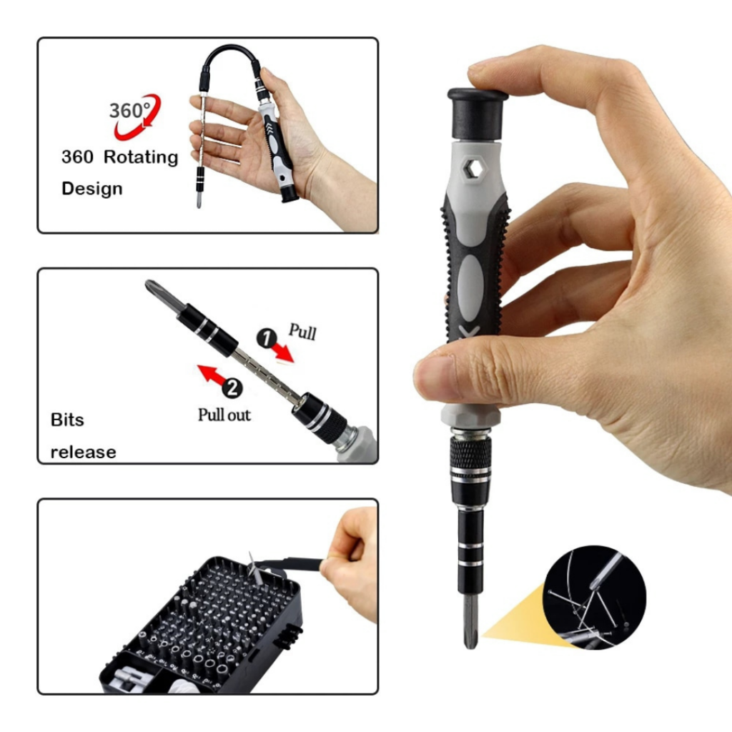 Kit Chave De Fenda 135 em 1 Ferramenta De precisão - Imagem 3