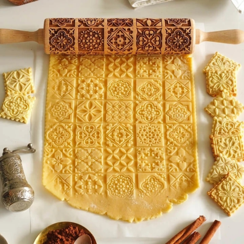 Rolo Modelador Decorativo Para Receitas De Natal - Imagem 14