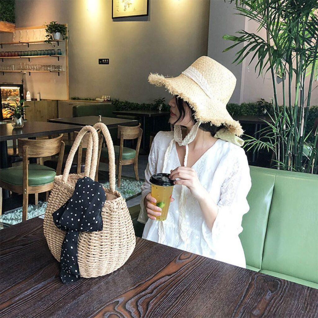 Bolsa De Palha Feminina Para o Verão - Imagem 8