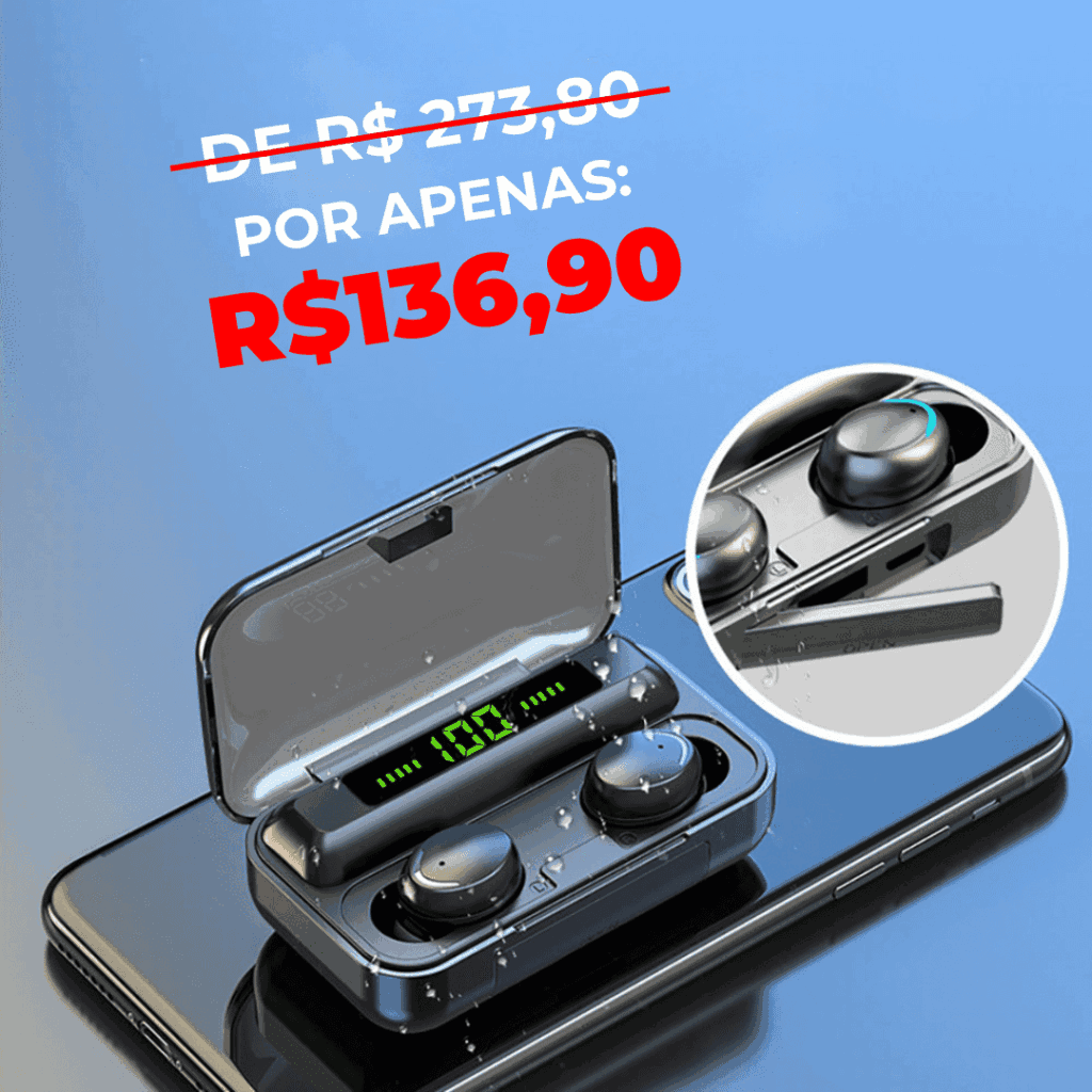 Fone Bluetooth à Prova D'água | AlfaPods Pro (Queima De Estoque 🔥) - Imagem 2