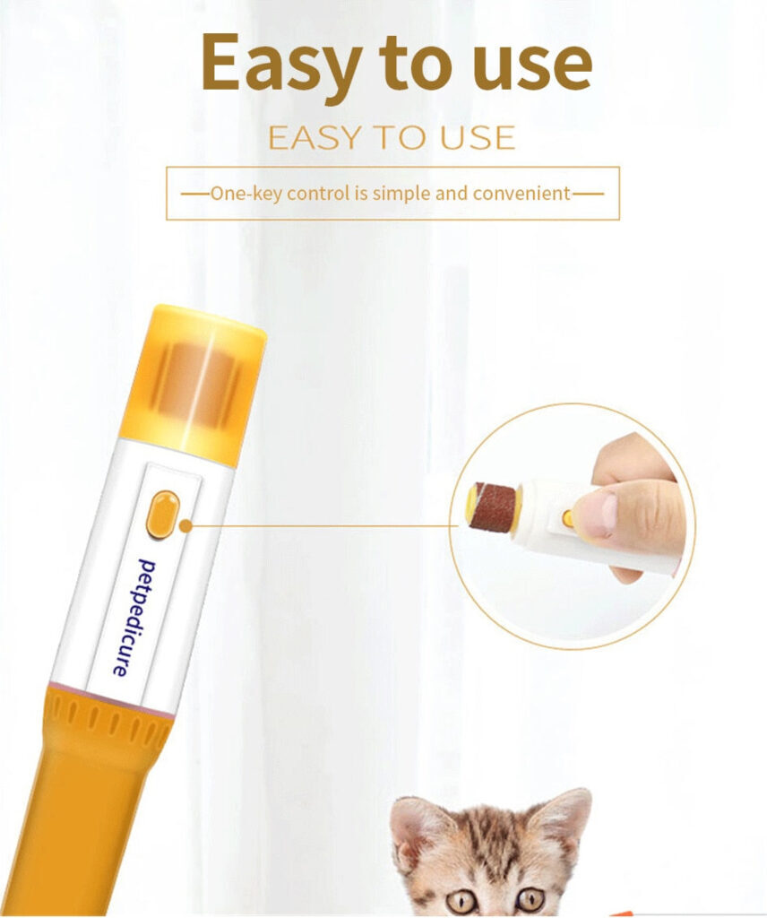 Lixa Elétrica Cortadora De Unha p/ Cães E Gatos - Imagem 3