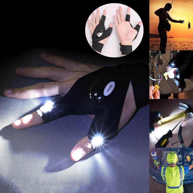 Luva Com Led Multifuncional | Lumax