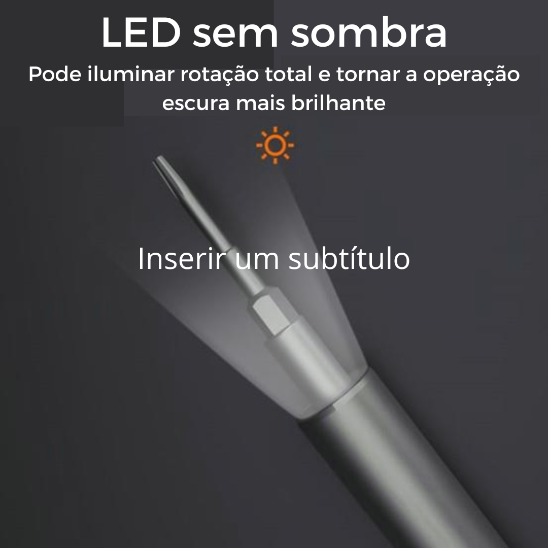Chave De Fenda Elétrica Multifuncional | kit Completo - Imagem 7