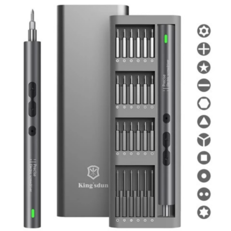 Chave De Fenda Elétrica Multifuncional | kit Completo - Imagem 3