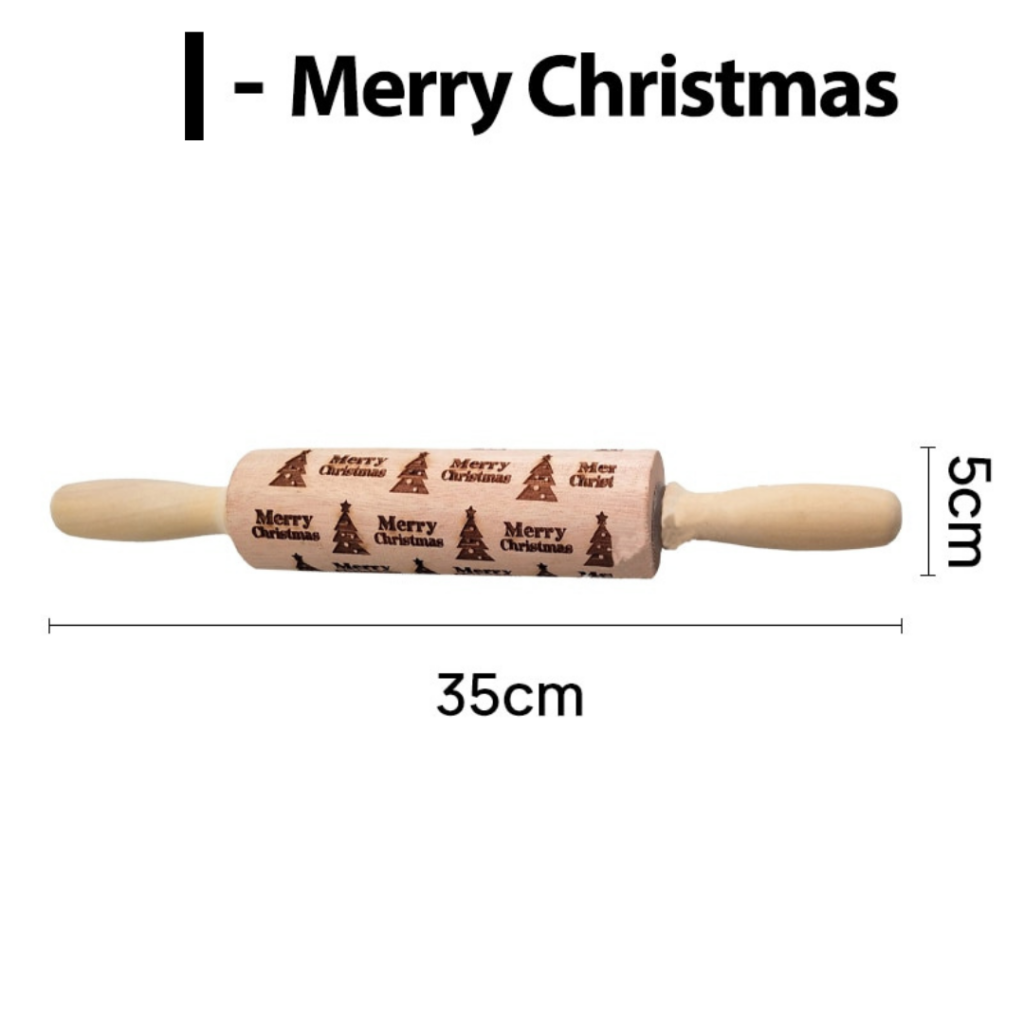 Rolo Modelador Decorativo Para Receitas De Natal - Imagem 9