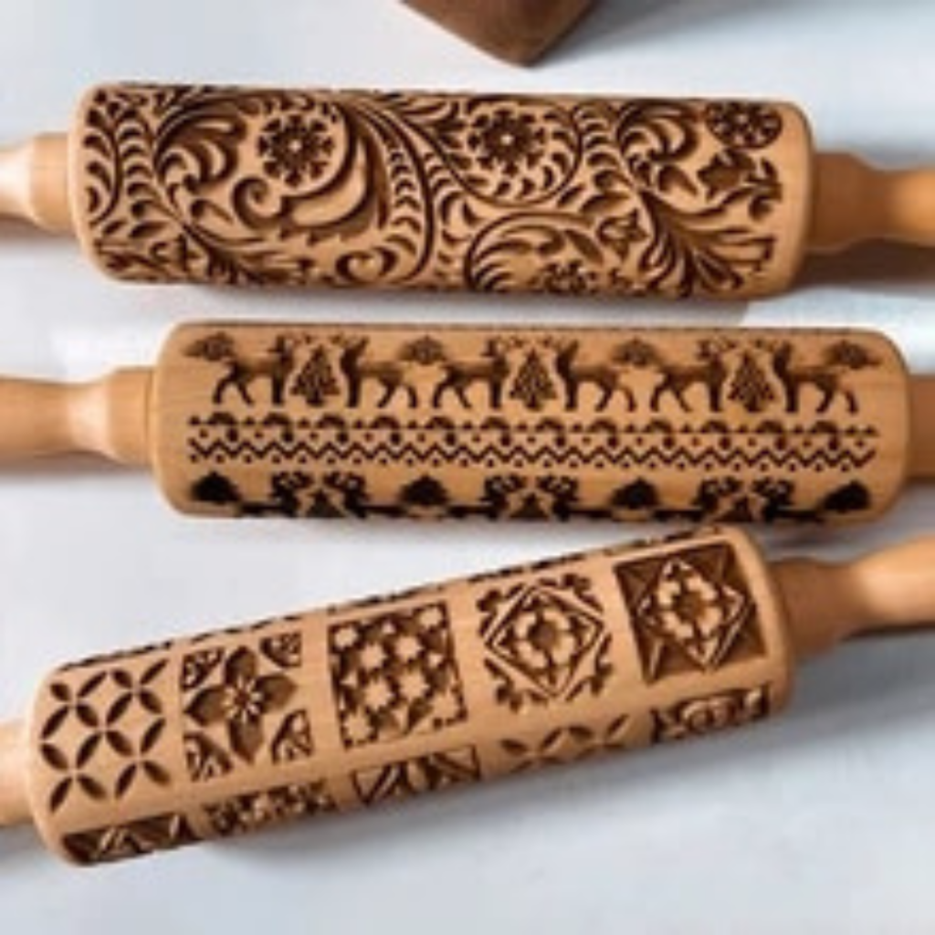 Rolo Modelador Decorativo Para Receitas De Natal - Imagem 2