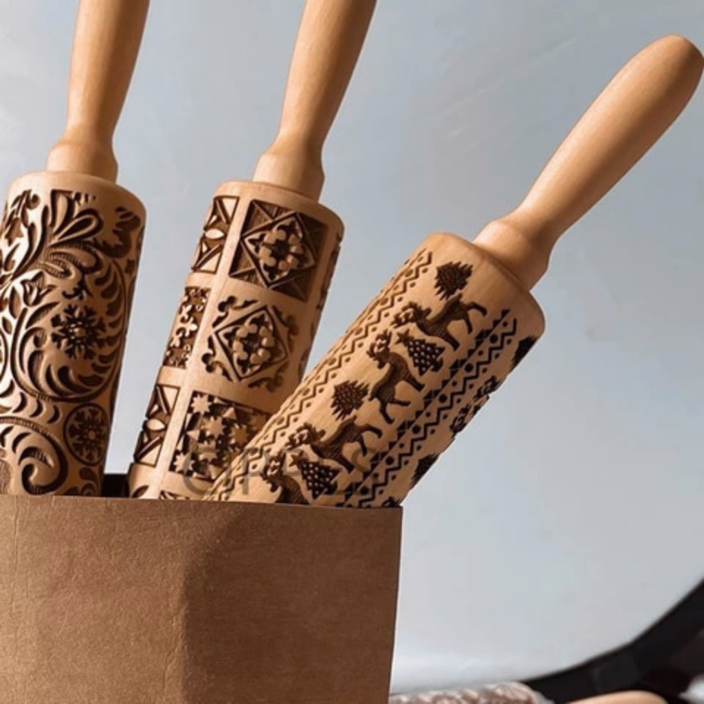 Rolo Modelador Decorativo Para Receitas De Natal - Imagem 4