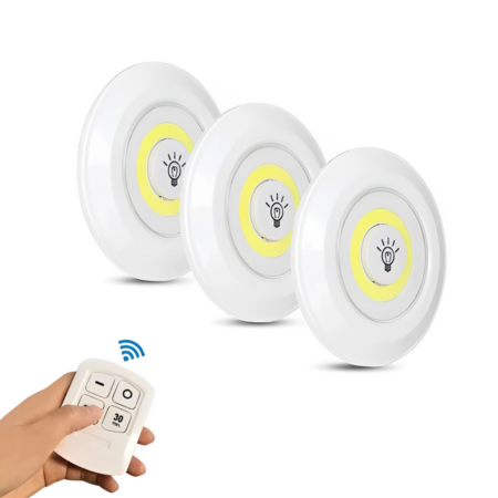 Kit 3 Lâmpadas Led Sem Fio com Controle Remoto + Brindes Exclusivos 🎁 - Imagem 8