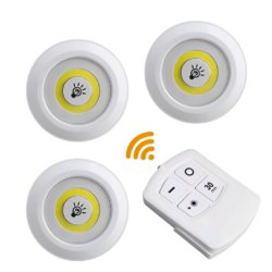 Kit 5 Luminária Led Inteligentes com Controle Remoto