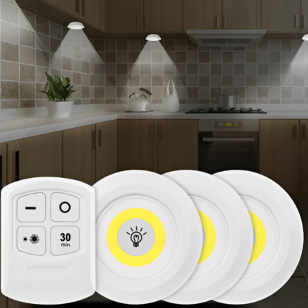 Kit 5 Luminária Led Inteligentes com Controle Remoto - Imagem 4