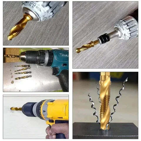 Kit 6 Brocas Power Titanium 2 em 1 + Porta-Brocas Grátis - Imagem 9