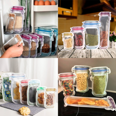 Sacos De Vedação De Alimentos | Kit Com 12 Peças - Imagem 2