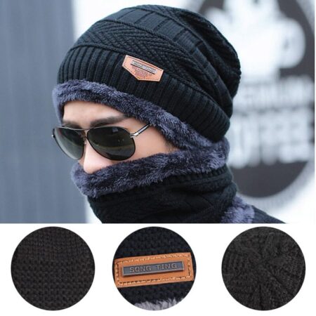 Kit de Inverno Gorro + Cachecol com Forro Térmico - Image 6