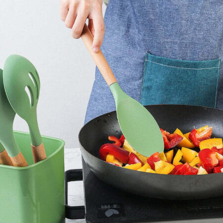 Utensílios de Cozinha em Silicone Minimalista - Imagem 6