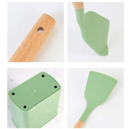 Utensílios de Cozinha em Silicone Minimalista - Imagem 4