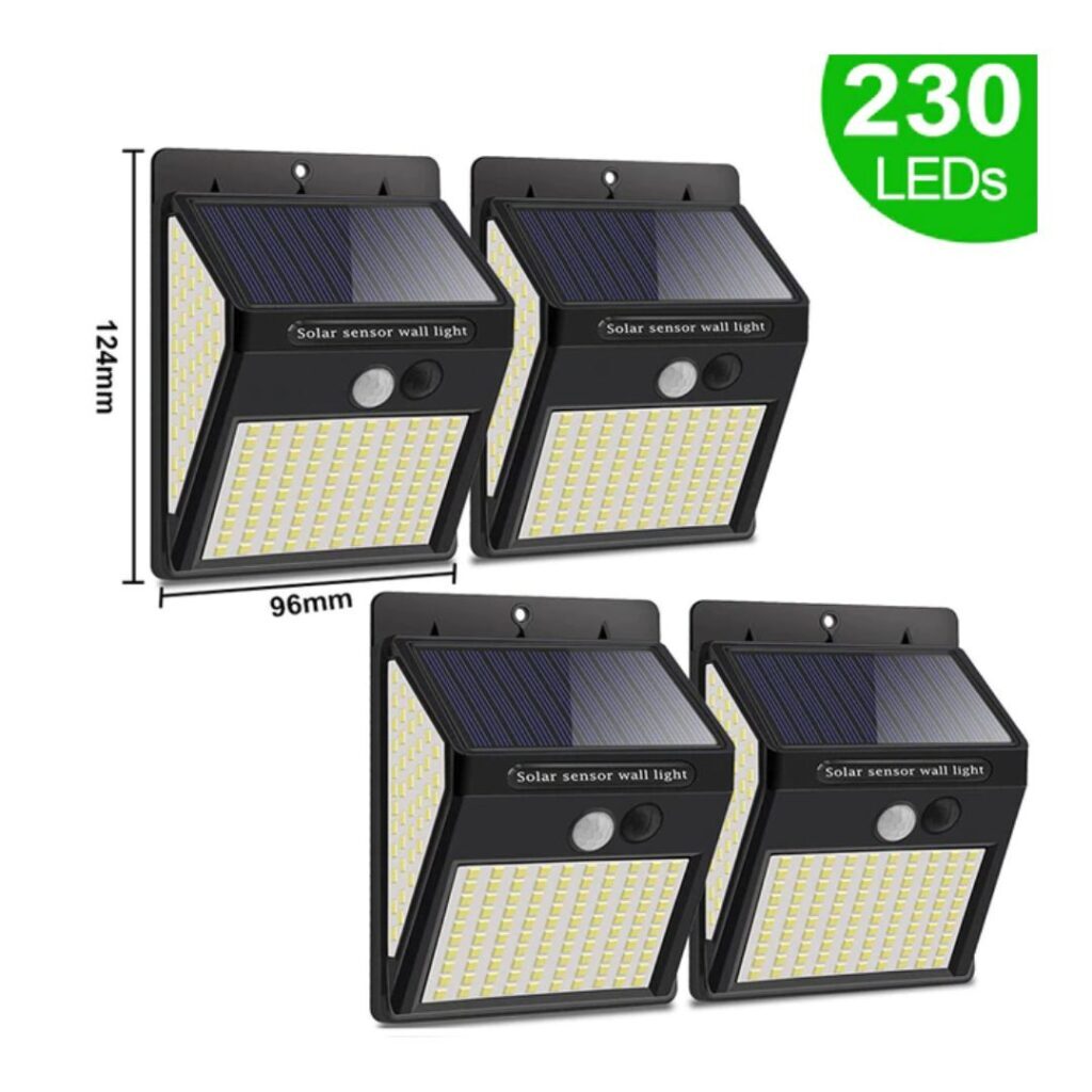 Luminária De Led Solar À Prova D'água Com Sensor De Movimento - Imagem 9