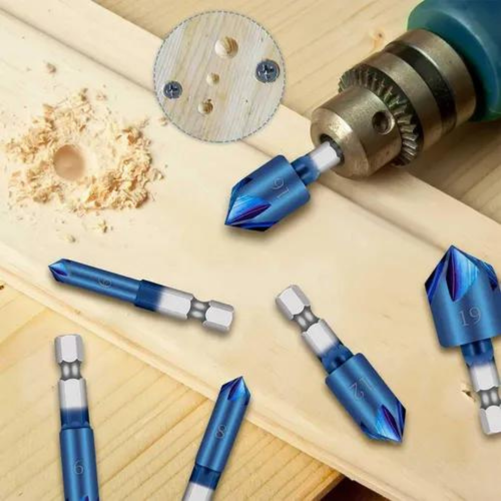 Brocas Escareadoras Para Chanfro | Kit com 6 Peças - Imagem 2