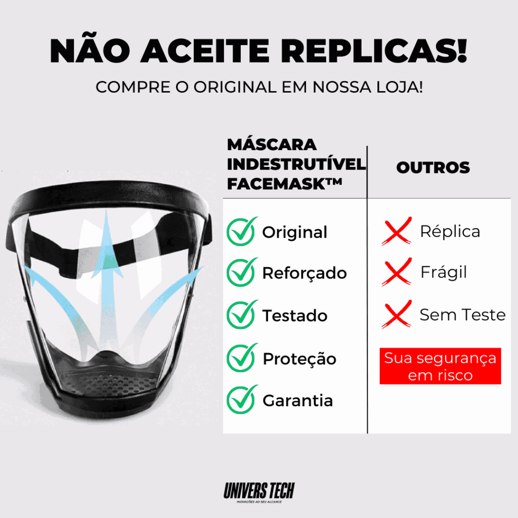Máscara De Proteção Facial | Facemask™ - Imagem 5