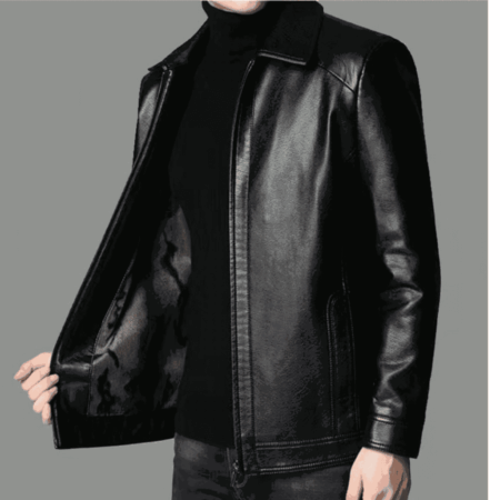 Jaqueta Masculina de Couro Elegante | Michigan Plus - Imagem 3