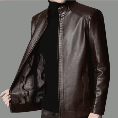 Jaqueta Masculina de Couro Elegante | Michigan Plus - Imagem 5