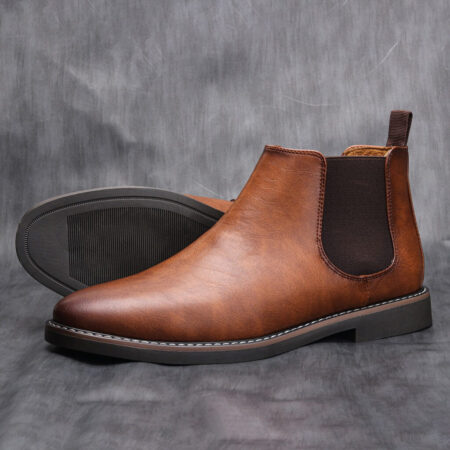 Bota Chelsea Masculina Original em Couro e Palmilha Ortopédica - Imagem 9