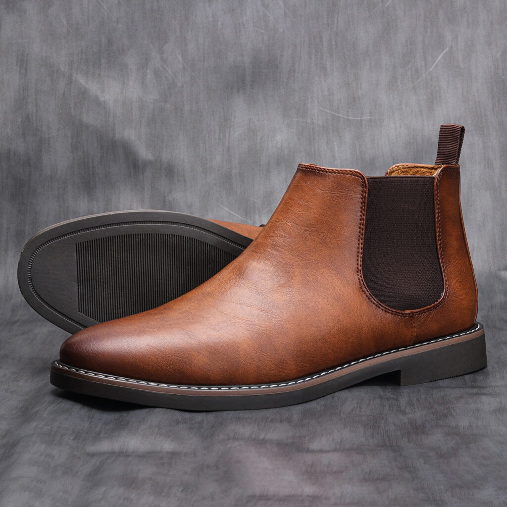 Bota Chelsea Masculina Original em Couro e Palmilha Ortopédica - Imagem 9