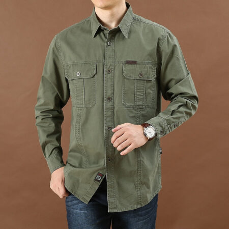 Camisa Social Militar + Relógio a Prova da Água [SUPER ELEGANTE] - Image 6