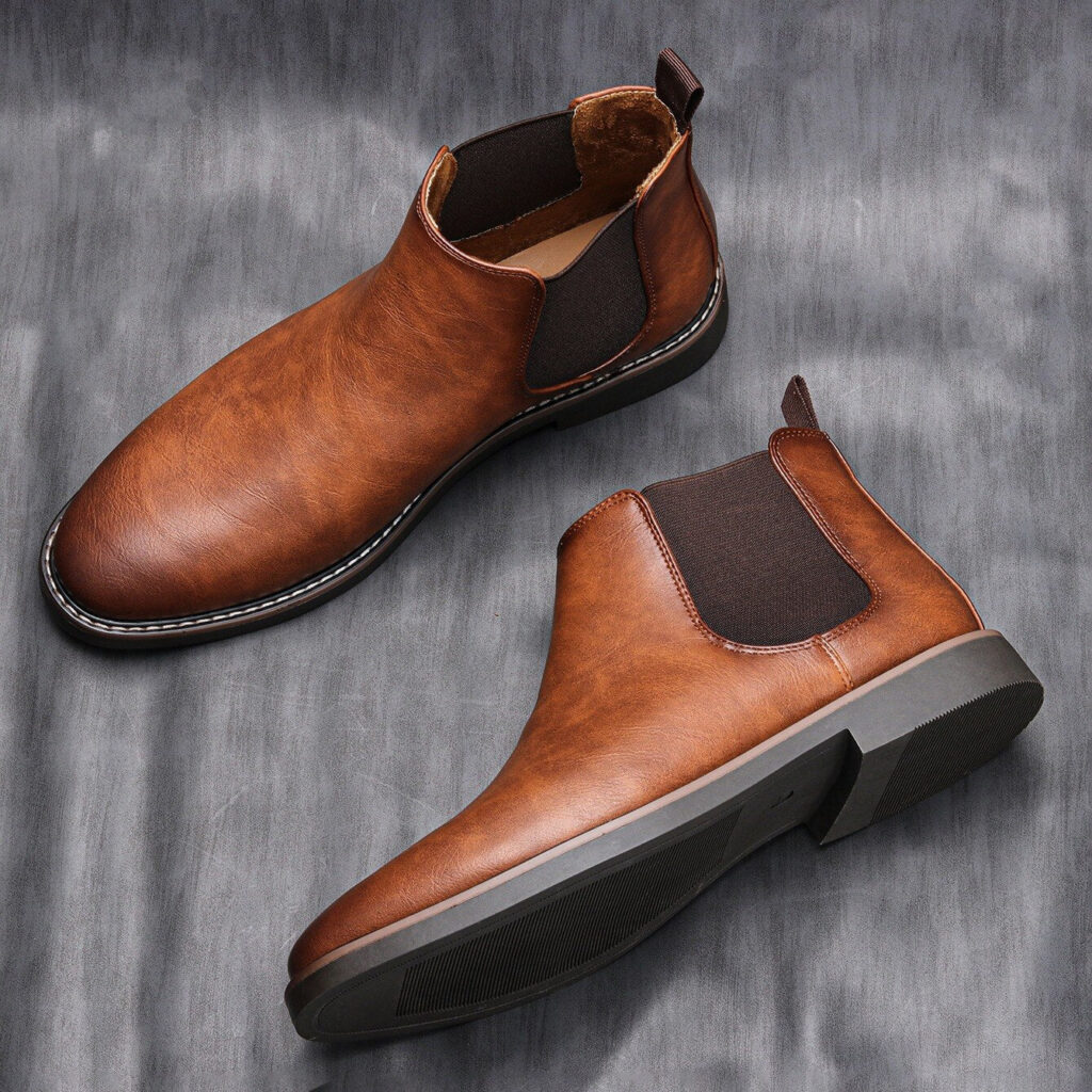 Bota Chelsea Masculina Original em Couro e Palmilha Ortopédica - Imagem 7