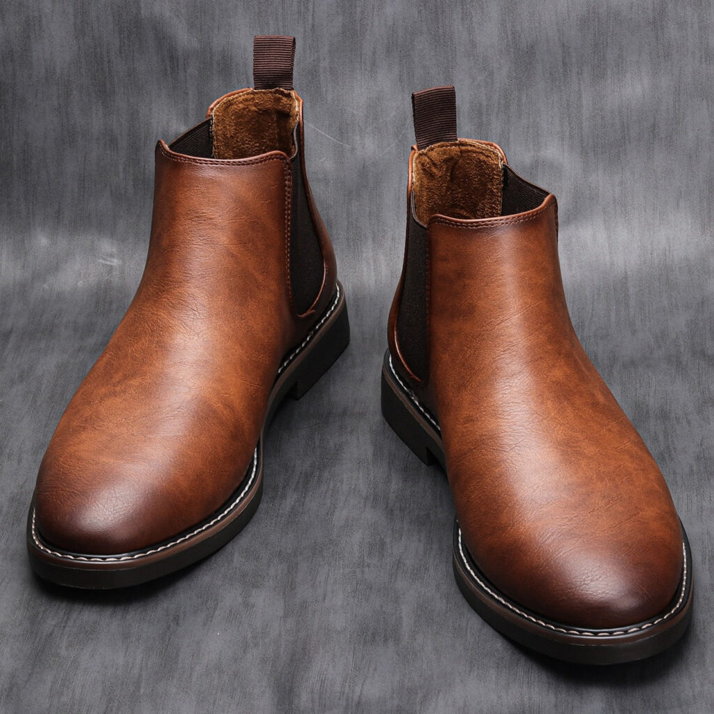 Bota Chelsea Masculina Original em Couro e Palmilha Ortopédica - Imagem 6