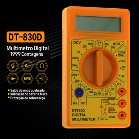 Multímetro Digital DT-830D - Imagem 2