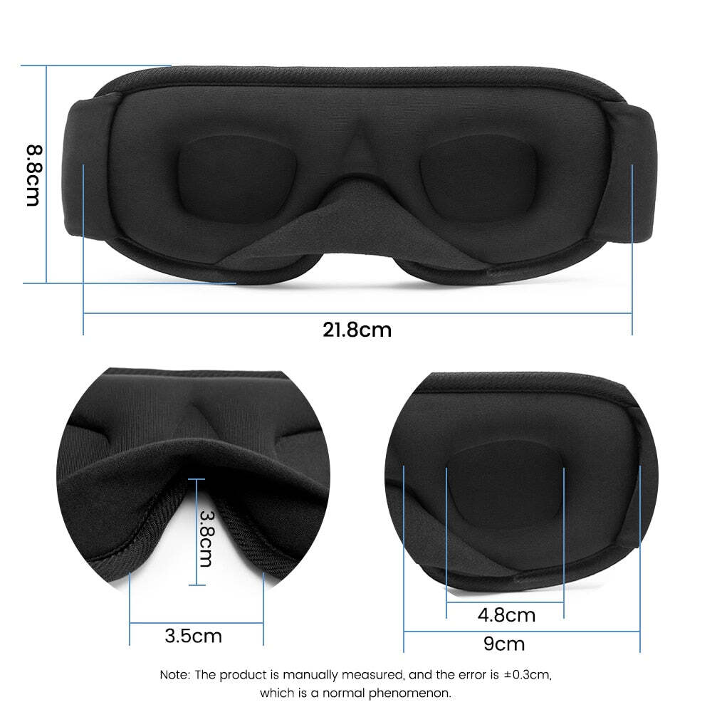 Máscara de Dormir Premium Blackout 3D - Imagem 4