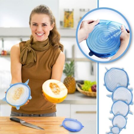 Tampas De Silicone Com 6 Peças - Imagem 7