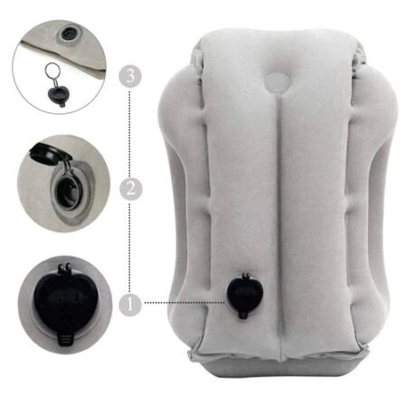 Travesseiro Ergonômico Inflável para Viagens - Image 3