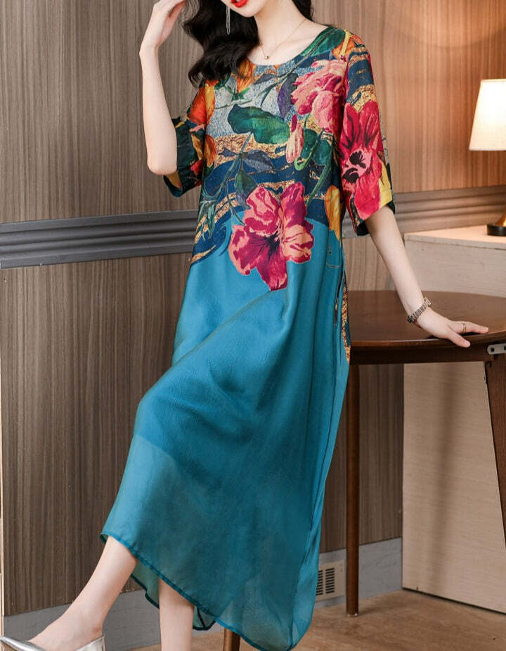 Vestido Floral Moda Gringa - Imagem 8