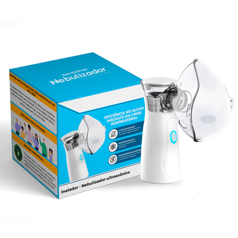 Inalador Nebulizador Portátil e Ultra Silencioso | COMPRE 1 e LEVE 2