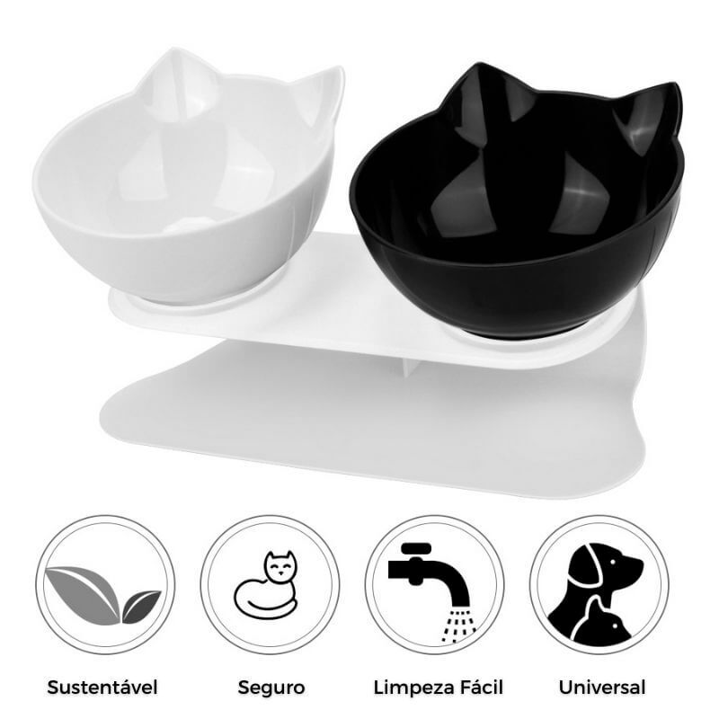 Tigela Ortopédica Anti-Refluxo para Gatos - Imagem 7