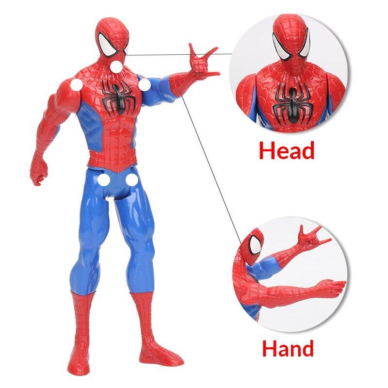 Bonecos Vingadores Articulados 30cm Capitão América Thor Homem Aranha Homem de Ferro - Imagem 2