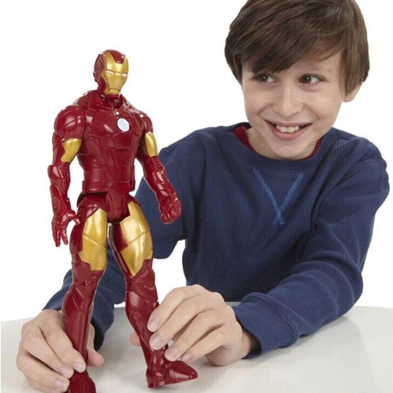 Bonecos Vingadores Articulados 30cm Capitão América Thor Homem Aranha Homem de Ferro - Imagem 3