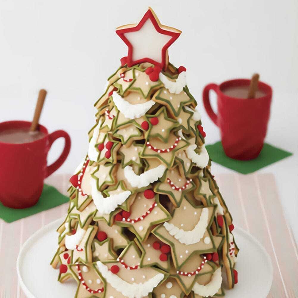 Conjunto Moldes para Biscoitos - Árvore de Natal 3D ( 6 Peças ) - Imagem 2