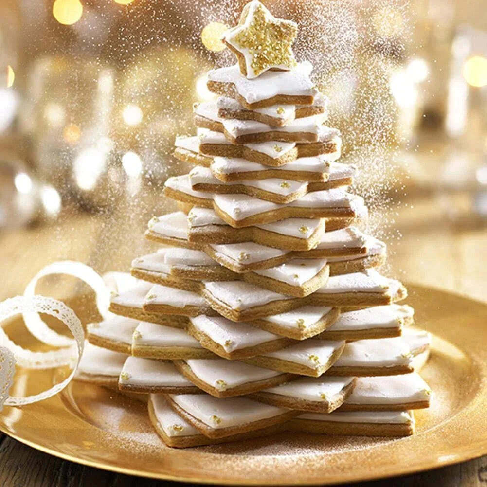 Conjunto Moldes para Biscoitos - Árvore de Natal 3D ( 6 Peças ) - Imagem 3