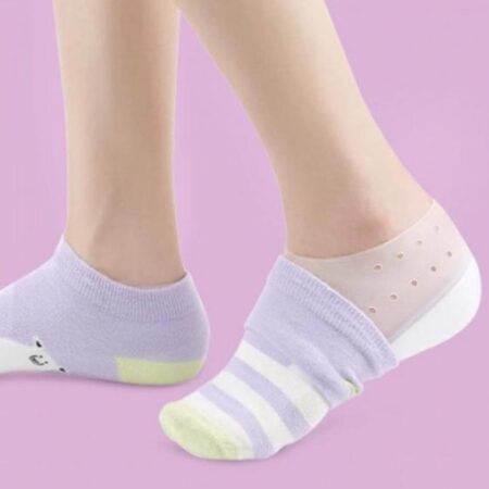 Meias de Silicone Para Alívio Dores Nos Pés, Fascite Plantar, Esporão Ósseo no Calcanhar - Imagem 4